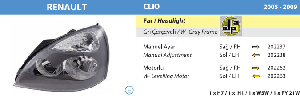 FAR-RENAULT CLIO GRİ  SAĞ  ( 2005› ) MANUEL - AYFAR-202237
