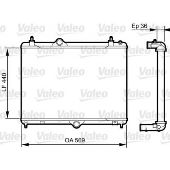 MOTOR SU RADYATORU P508 C5 III 10> DV6C EP6C EP6CDT OLCU: (394*555*24) - VALEO 735371
