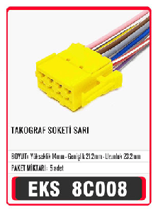 SOKET>TAKOGRAF  SARI - EKS-8C008
