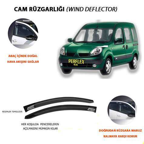 CAM RUZGARLIGI MUGEN TIP 2 PARCA KANGOO DYNAMIC 1997-2007 - PERFLEX PD2-RN30