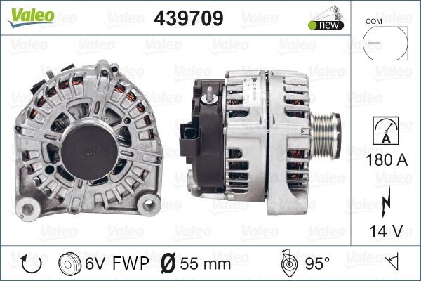 Bmw Alternator Sarj Dinamosu Bmw E90 F10 14v 180a N47 N57 - Valeo 439709