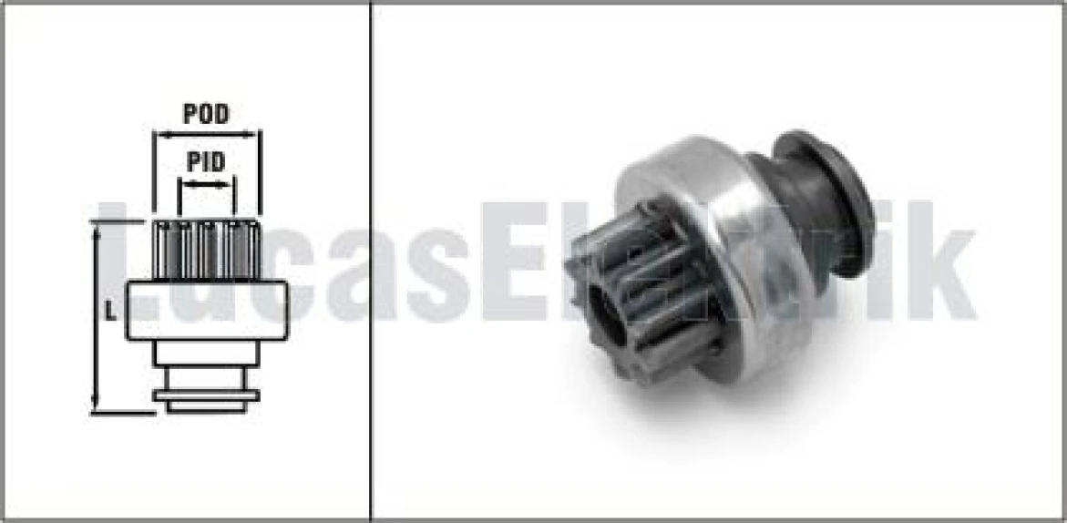 Ford Truck Mars Dislisi 10dis (0096) Ford D750 Kamyon Bmc 140 İnce - Lucas Sdr0003