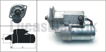 MARS MOTORU 12V 2,2kW 9DIS CHEVROLET LUV 2,2L,S10,S15 - LUCAS LES0329
