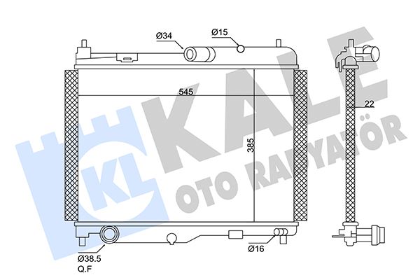 MOTOR SU RADYATORU FIESTA 1.0 ECOBOOST ECOSPORT 1.0 ECOBOOST 13> - KALE 362610