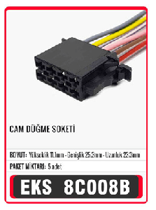 SOKET>CAM DÜĞME   S8009 - EKS-8C008B