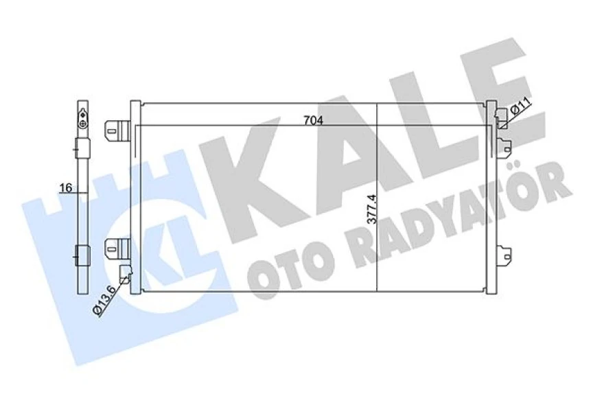 Opel Klima Radyatörü - Al/al - Kal 342910