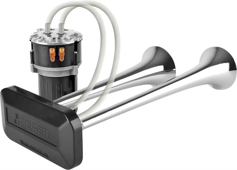 Unıversal Korna Komprosorlu 2 Borulu Krom 24v - Seger 85kh24.000.02k