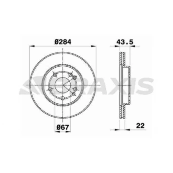 Mercedes Fren Diski On 190 W201 88>93 C124 87>92 A124 93>98 S124 88>93 W124 88>93 R107 86>89 - Braxıs Ae0406