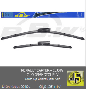 SİLGİ PALETİ-BANANA (X2) CLİO IV-RENAULT CAPTUR 650/350 TK. - RBW-90104