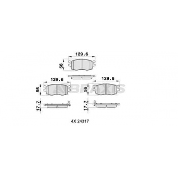 ON FREN BALATASI HYUNDAI ACCENT ERA 2006-2012 KIA RIO 2006-2012 I20 2008-> - BRAXIS AB0185