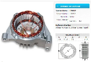 Unıversal Statör-Mako 12v Kapaklı-Albea Multijet-1.2 Opel Corsa 85 Am. - Nursan-N120912