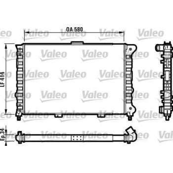 MOTOR RADYATORU ALFA 156 1,6 / 1,8 97 06 (414,5X580X34) - VALEO 732012