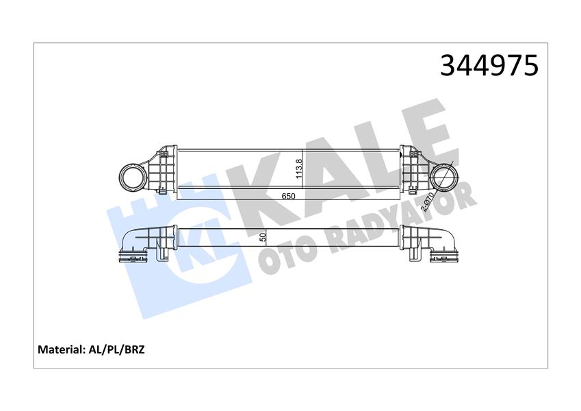 TURBOSARJ RADYATORU E-CLASS W211 02>08 S211 03>09 - KALE 344975