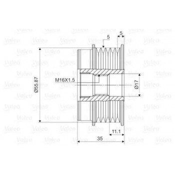 ALTERNATOR KASNAGI (RULMANLI) PASSAT (96 05) A4 (01 04) A6 (97 05) SUPERB 1,6 1,8 19TDI - VALEO 588008