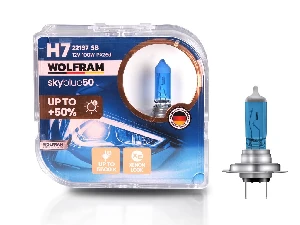 Unıversal Ampul-(x2) 12v H7 100w Sky Blue Beyaz İşik      (px26d) - Wolfram-22197-Sb