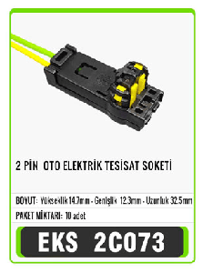 SOKET-2 PİN OTO ELEKTRİK TESİSAT - EKS-2C073