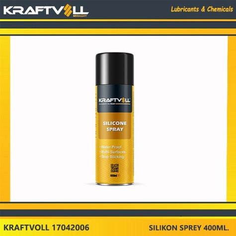 SILIKON YAGLAYICI SPREY  400ML.(ARAÇLARIN IÇ VE DIS MEKANLARINDA YER ALAN METAL, LASTIK, PLASTIK, KA - KRAFTVOLL 17042006