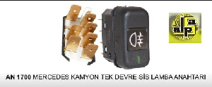 Unıversal Merc.kamyon Tek Devre Sis Lamba Anahtarı   7 Fiş - Vertex-An1700