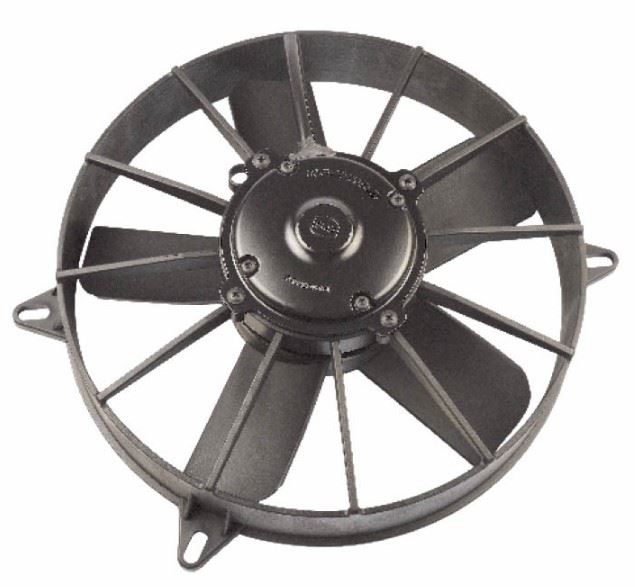 AKSIYEL FAN MOTORU 24V 12 KOMPLE YASSI GENIS UFLEYICI AKSIYEL FAN 5 KANAT 305MM 2700 m3 / h 74316006 - KORMAS 5 702 412 240 001