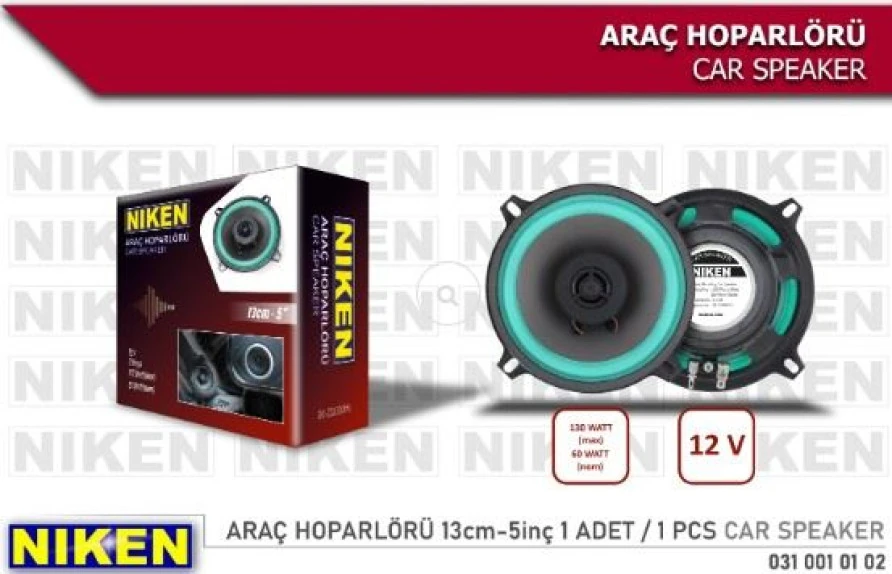 Unıversal Arac Hoparloru 13cm 5inc /adet - Niken 031 001 01 02