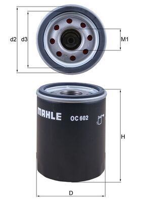 YAG FILTRESI RANGE ROVER SPORT I L320 05>10 RANGE ROVER III (L322 05>12 S-TYPE II (X200 02>07 XF I ( - MAHLE OC602