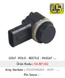 PARK SENSÖRÜ-VOLKSWAGEN - SEAT - SKODA - AUDI - PORSCHE - MCAR-KA801402