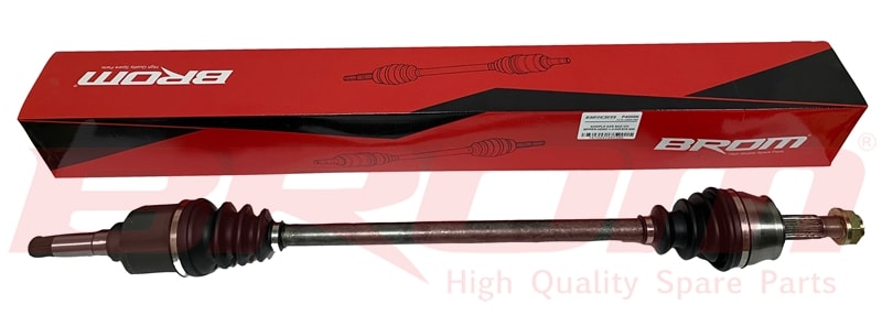 AKS SAG KOMPLE (DIS FREZE: 25, D1:80 MM, IC FREZE: 22, D2:75 MM, UZUNLUK: 887 MM) NEMO BIPPER 1,4HDI - BROM P4000K