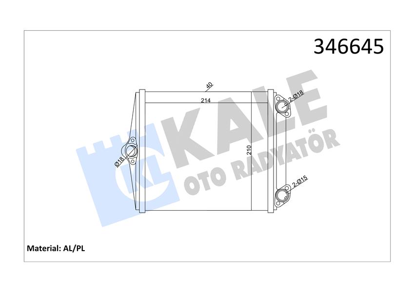 KALORIFER RADYATORU S-CLASS W126 85>91 C126 85>91 - KALE 346645