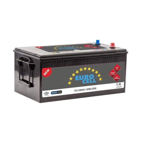 AKU 12V 200 AH D6 (518×276×242) AGIR HIZMET - EUROCELL 8699358510112