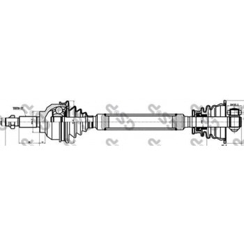 ON AKS SOL LAGUNA II (BG0 / 1) 1,9 DCI 6 VITES M T ABSSIZ 01 07 (DIS FREZE:27 UZUNLUK:632) - GSP 250207