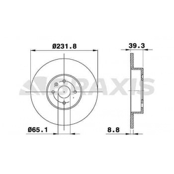 ARKA FREN AYNASI CORDOBA 96>02 IBIZA III AROSA 00>04 POLO 96>01 - BRAXIS AE0473