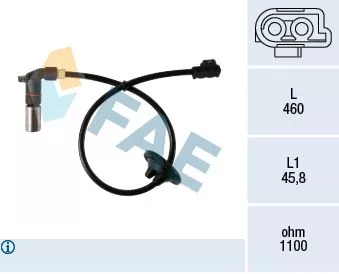 ABS SENSORU ARKA C-CLASS W202 95>00 S202 96>01 - FAE 78198