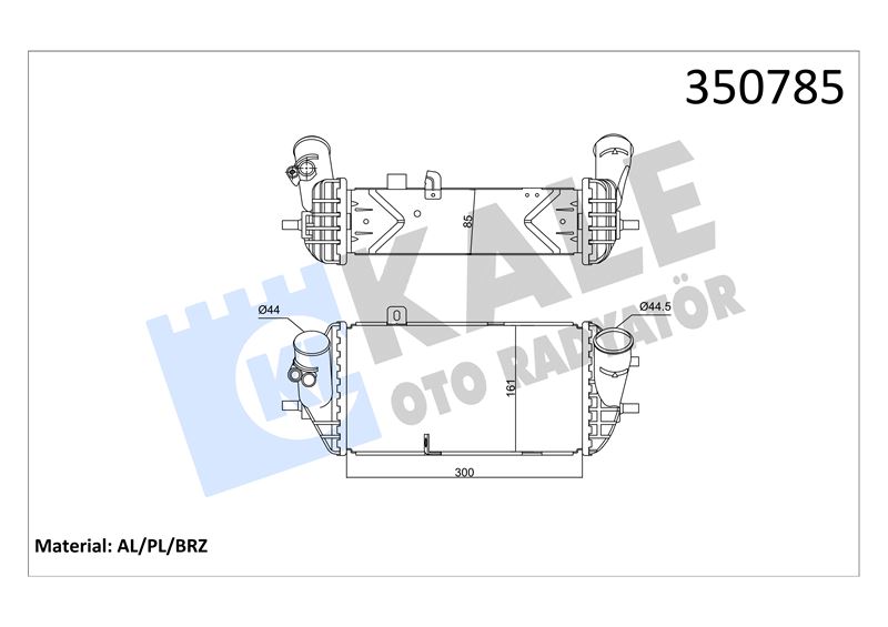 INTERCOOLER HYUNDAI I20 1.4 CRDI 2013->  BLUE I30 CEED RIO 2014-> - KALE 350785