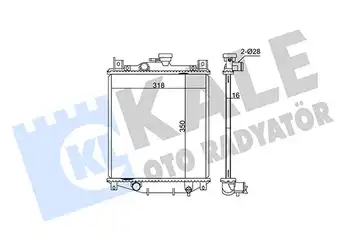 MOTOR SU RADYATORU SUBARU JUSTY II SUZUKI SWIFT II 1.0 1.3 1990 1994 (MANUEL VITES) [16mm] - KALE 348415