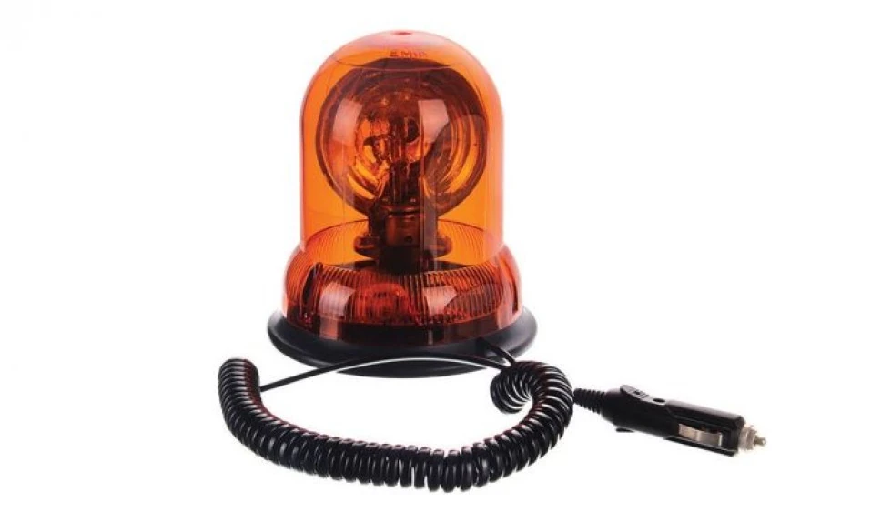 Unıversal Truck Doner Tepe Lambası 12v Miknatıslı Cakmak Fisli Sarı - Emir Emr03