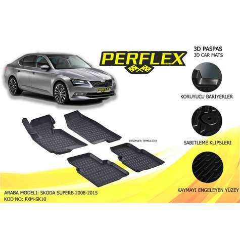 PASPAS 3D HAVUZLU X-MAT SUPERB 2008-2015 - PERFLEX PXM-SK10
