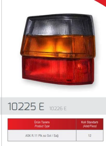 Renault Eski Stop Lambası Sol R11 - Farba 10225d