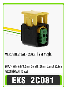 SOKET-MERCEDES VALF YM YEŞİL - EKS-2C081
