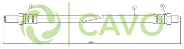 Ford Arka Fren Hortumu (sag / Sol) Escort 1,4 / 1,6 / 1,8 (90 95) Orıon 1,4 / 1,6 (90 93) Uzun Tip - Cavo C800 444a