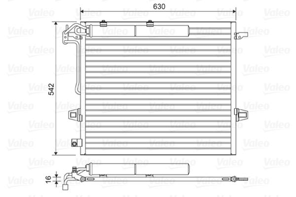 KLIMA RADYATORU X164 06>12 W164 05>11 W251 06>12 - VALEO 814025