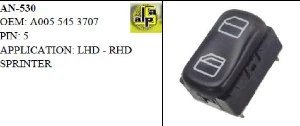 Unıversal Cam Anahtarı>mercedes Sprinter 95-06 - Vito 96-03 Tekli     >>a0055453707 - Mcar-An530