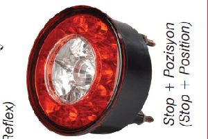 Arka  Fren + Park Lambası  ( Ø 98mm ) , 24 V , LEDli   OTOKAR/TEMSA - FARBA-13278E