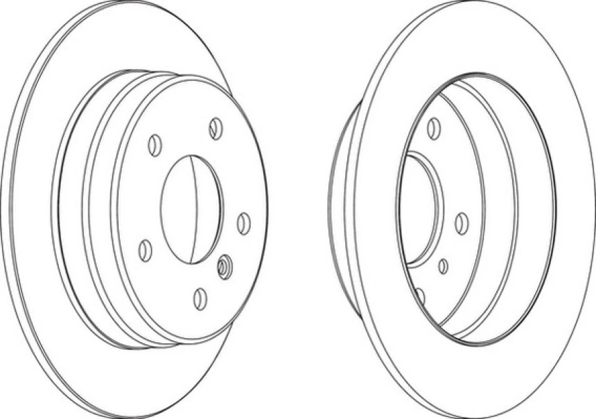 Mercedes Fren Diski Arka - Takım - Frd Ddf1362