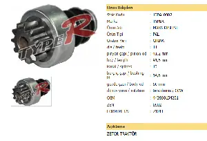 Unıversal Marş Dişli> Zen0902 11 Dişcw Zetor Traktör - Typer-12pal0902