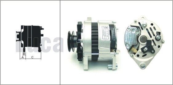 ALTERNATOR A127 12 65A TUMOSAN - LUCAS 619 204 22