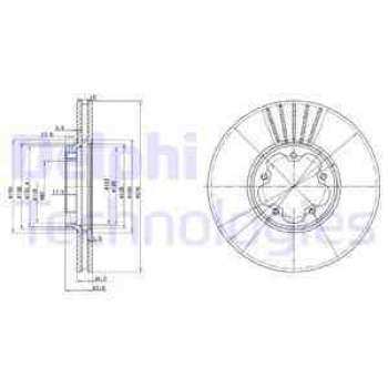 Ford On Fren Disk Aynası Transıt V184 2,0tdci 04>06 O,ceker Olcu: (276mm X 24,5 5 Bijon) Hava Sogutmalı - Delphi Bg3676