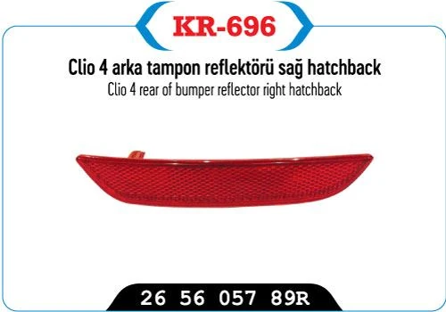 Renault Arka Tampon Reflektoru Sag Clio IV Hb 12> - Kaya Kr-696