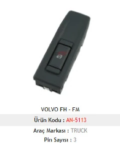 Unıversal Cam Anahtarı Sağ-Volvo Fh - Fm - Mcar-An5113