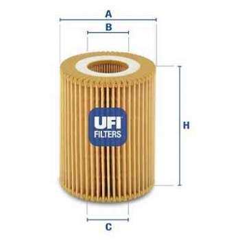YAG FILTRE ELEMANI Y17DT Z17DTH CORSA C COMBO C ASTRA G ASTRA H MERIVA A - UFI 25.027.00