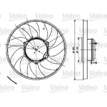 FAN MOTORU SOL CRAFTER SPRINTER 06> - VALEO 696083
